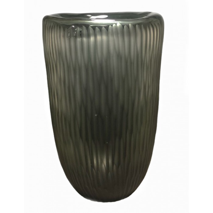 Διακοσμητικό Κρυστάλλινο Βάζο Emerald Μουράνο 19x25cm Galifas 
