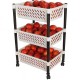 Τρόλει Φρούτων με 3 Επίπεδα White 30x39x62cm Galifas