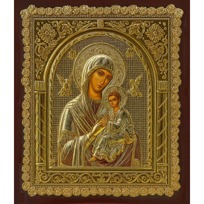 Εικόνα Ξύλινη Επίχρυση Παναγία 19x23cm Galifas