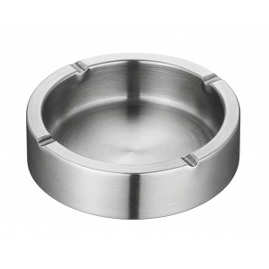 Σταχτοδοχείο inox στρογγυλό 12x4cm ForHome 7931480