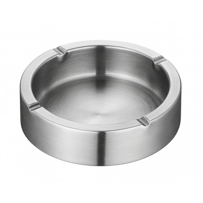 Σταχτοδοχείο inox στρογγυλό 12x4cm ForHome