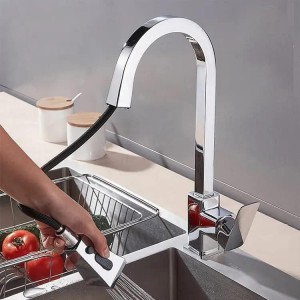 Μπαταρία Νεροχύτη Αναμεικτική Ασημί Stainless Steel 40cm Galifas 7940614