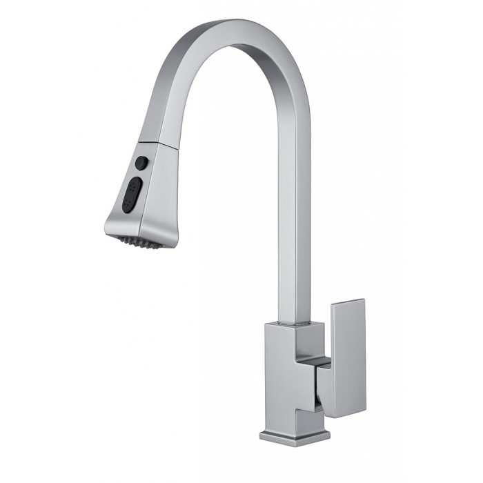 Μπαταρία Νεροχύτη Αναμεικτική Ασημί Stainless Steel 40cm Galifas