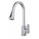 Μπαταρία Νεροχύτη Αναμεικτική Ασημί Stainless Steel 40cm Galifas