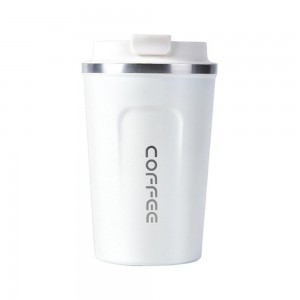 Ποτήρι Θερμός Ανοξείδωτο / Πλαστικό 500ml White 954187