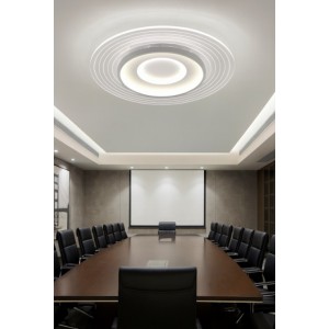 Πλαφονιέρα Οροφής Στρογγυλή Λευκή LED 38W 50x5.5cm Universo