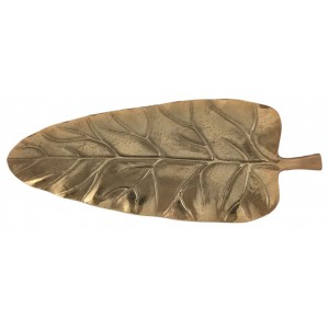 Πιατέλα Μεταλλική Διακοσμητική Χρυσή 51x20.5x3.5cm Galifas 7986058