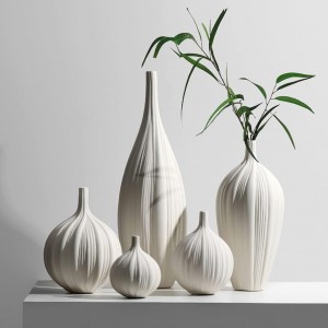 Διακοσμητικό Κεραμικό Βάζο Μπεζ 15x32cm Galifas 7991950