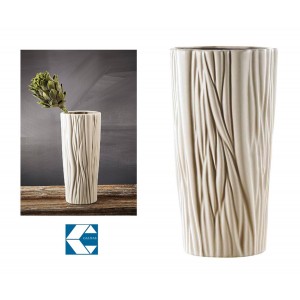 Διακοσμητικό Κεραμικό Βάζο Μπεζ 15x34cm Galifas 799188