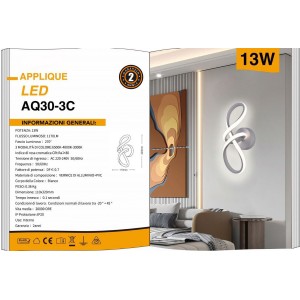 Φωτιστικά Τοίχου LED 13W 32x11cm General Trade 77110011