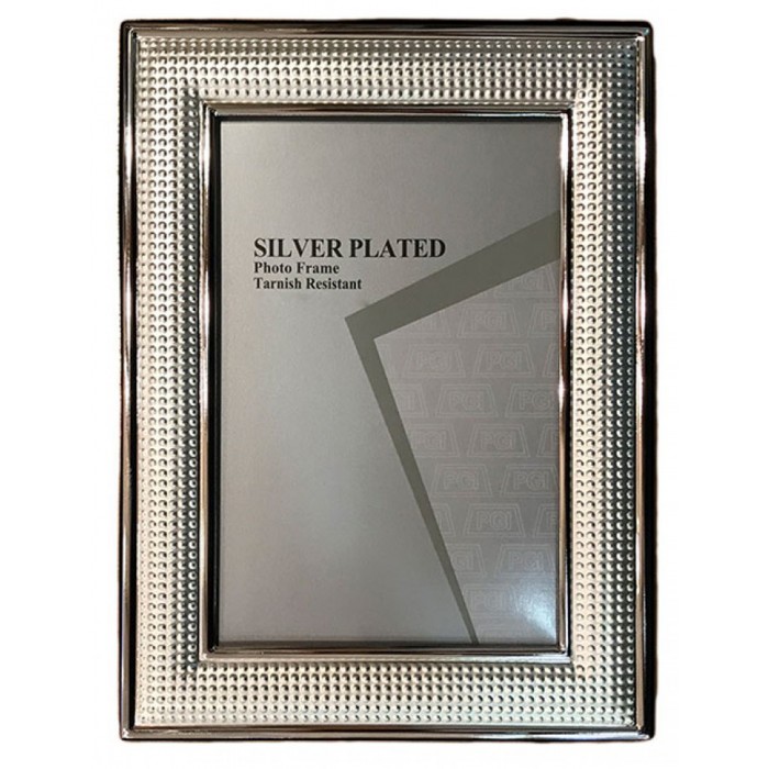 Κορνίζα Μεταλλική σε ασημί χρώμα 10x15cm