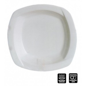 Πιάτο Βαθύ Λευκής Πορσελάνης Τετράγωνο 24cm Galifas 792830