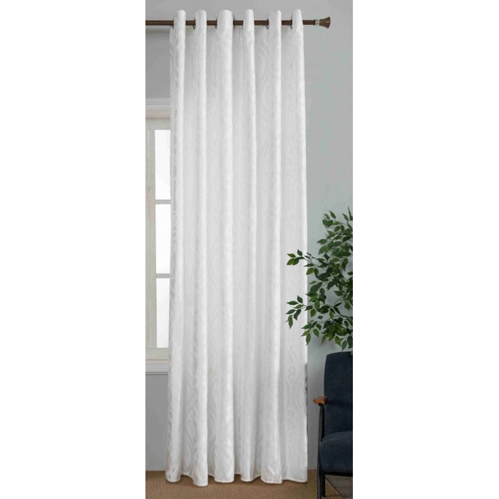 Κουρτίνα Έτοιμη με Κρίκο Λευκό 270x280cm