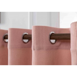 Κουρτίνα Έτοιμη με κρίκο Ροζ 140x260cm ForHome 807960401
