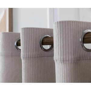 Κουρτίνα Έτοιμη με κρίκο Μπεζ 140x260cm ForHome 807960455