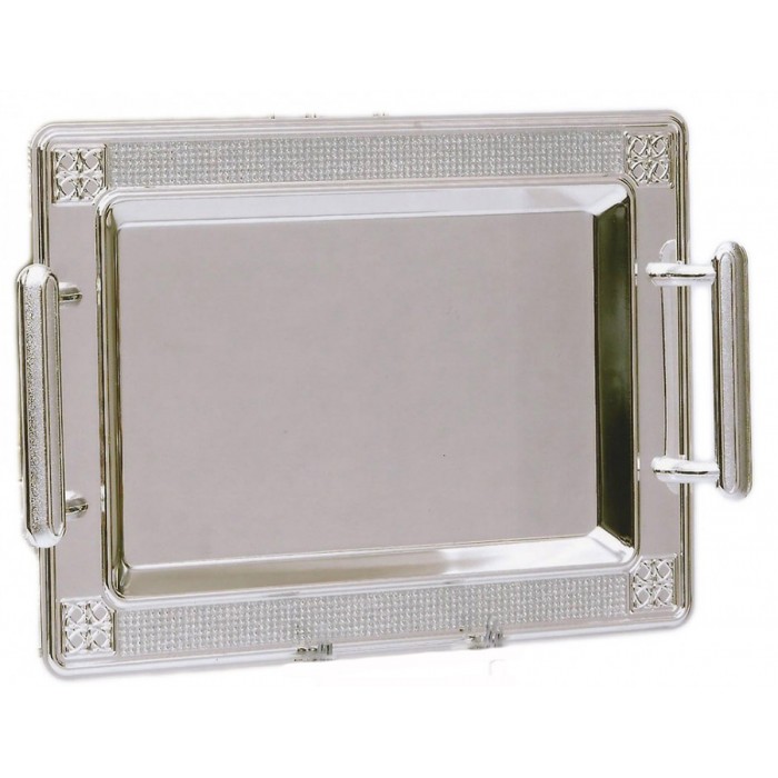 Δίσκος Σερβιρίσματος Inox ορθογώνιος Ασημί 45x30cm Galifas 055774451