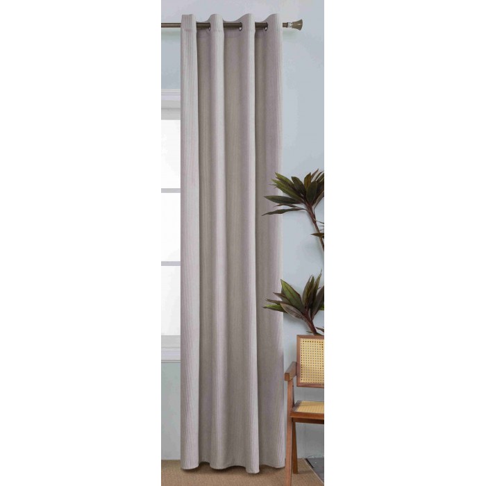 Κουρτίνα Έτοιμη με κρίκο Μπεζ 140x260cm ForHome 
