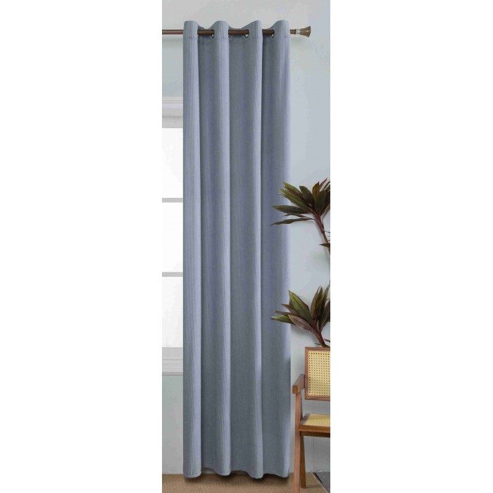Κουρτίνα Έτοιμη με κρίκο Μπλε 140x260cm 
