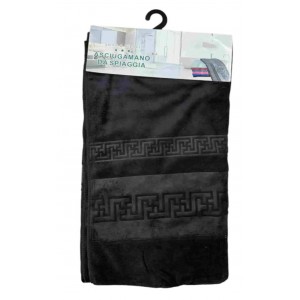 Πετσέτα Θαλάσσης Μαίανδρος Μαύρο 90x160cm ForHome 7901160