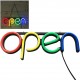 Στατική Πινακίδα LED Μονής Όψης RGB 40x15cm Open General Trade 207987059