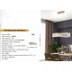 Κρεμαστό Φωτιστικό Χρυσό με Κρύσταλλα 80x30x120cm