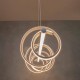 Μοντέρνο κρεμαστό φωτιστικό LED A68-B3C λευκό 60W σε σύγχρονο σαλόνι