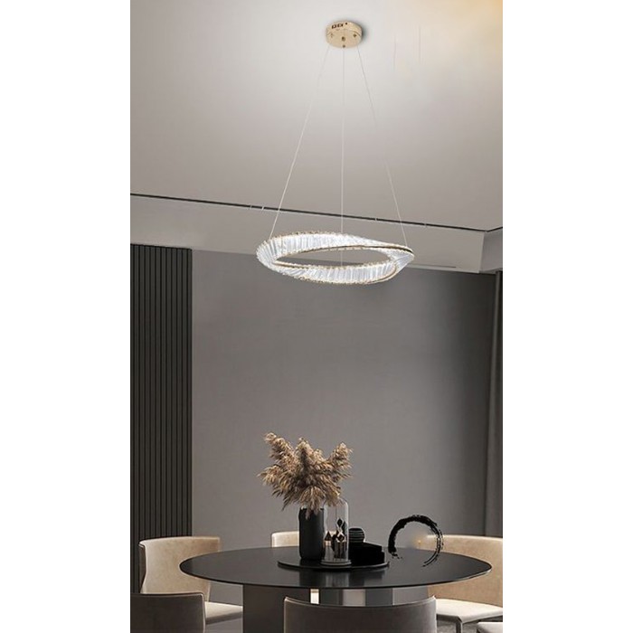 Κρεμαστό φωτιστικό LED Universo B76-F κρυστάλλινο 45W μοντέρνο φωτιστικό σαλονιού