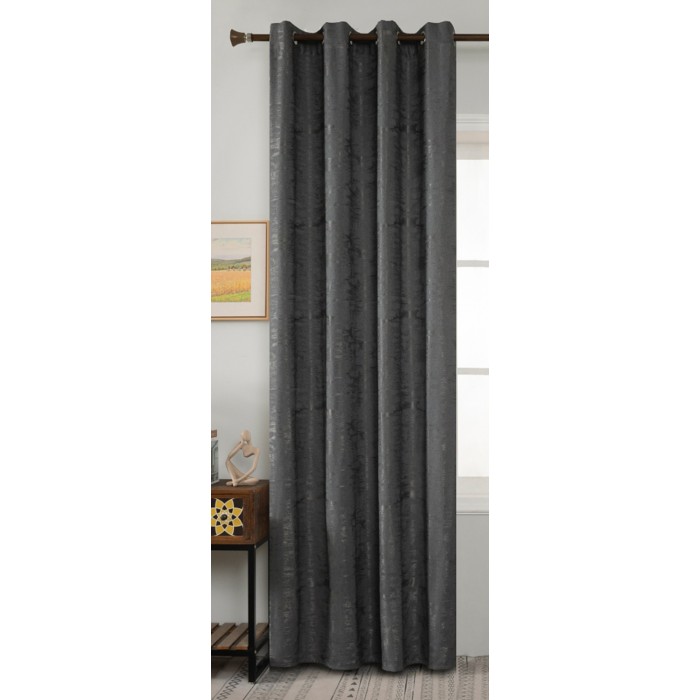Κουρτίνα Έτοιμη με κρίκο Μπλε 140x260cm ForHome 807960441