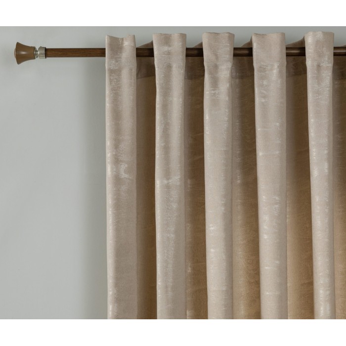 Κουρτίνα Έτοιμη με Kρίκο Brazil Μπεζ 140x270cm ForHome 807960418