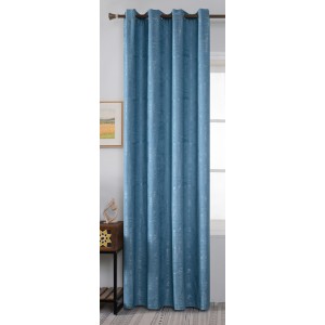 Κουρτίνα Έτοιμη με Kρίκο Brazil Μπλε 140x270cm ForHome 807960511