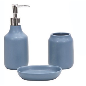Σετ Μπάνιου Πορσελάνης 3 τεμαχίων Ocean Blue Galifas 207906953