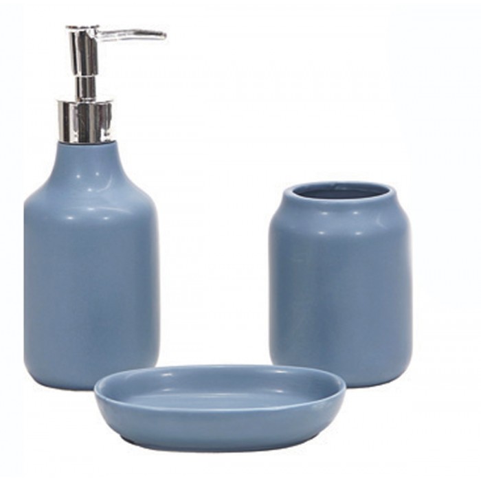 Σετ Μπάνιου Πορσελάνης 3 τεμαχίων Ocean Blue Galifas 207906953