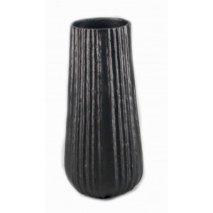 Διακοσμητικό Μεταλλικό Βάζο Μαύρο 15x33cm Galifas 7995551