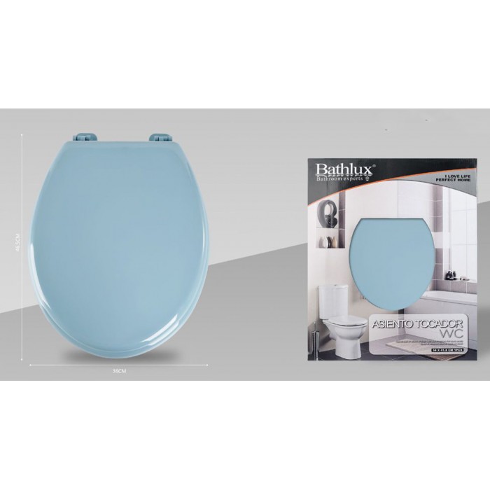Καπάκι Λεκάνης Πλαστικό Γαλάζιο 40x35cm Bathlux 50592
