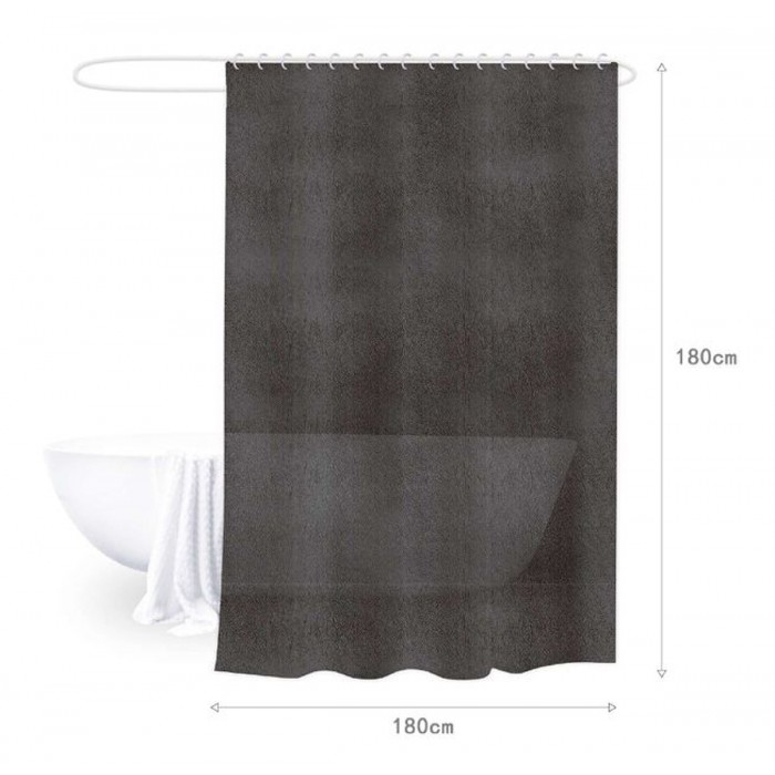 Κουρτίνα Μπάνιου  PEVA 180x180cm Μαύρη Galifas 07985683