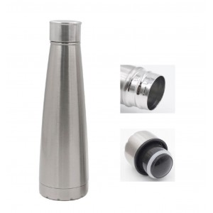 Μπουκάλι Θερμός Ανοξείδωτο 500ml Ασημί 6.8x21cm Galifas 7986439