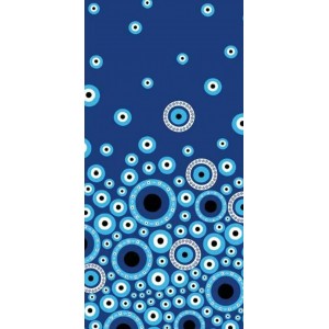 Πετσετα Θαλασσης Microfiber 90x160cm 255gr Μάτια ForHome 793110320