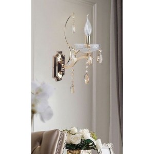 Φωτιστικό Τοίχου με Ντουί E14 Χρυσό 21x41cm Galifas 07975159