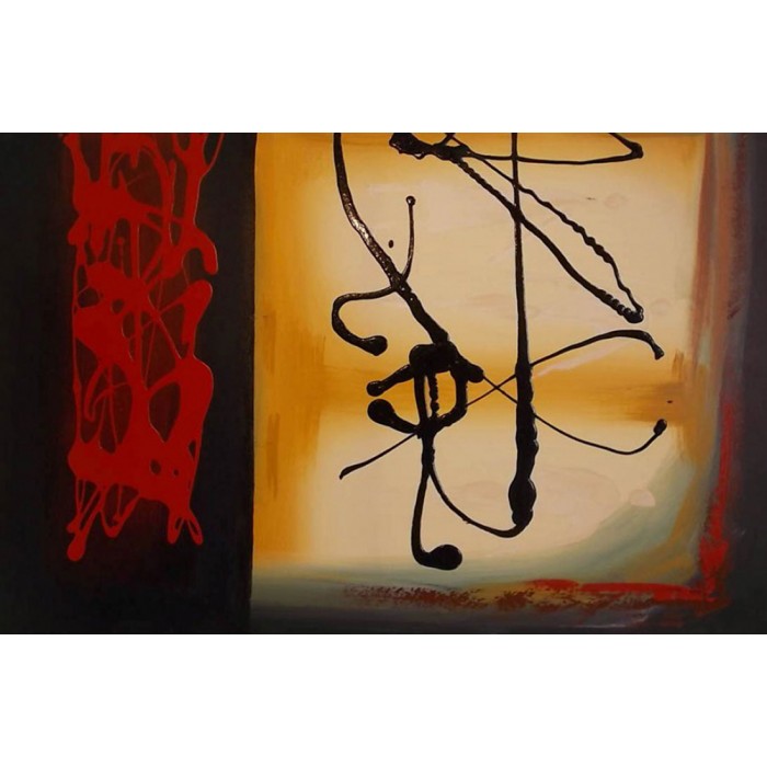 Πίνακας σε Καμβά Αφηρημένος 90x60cm