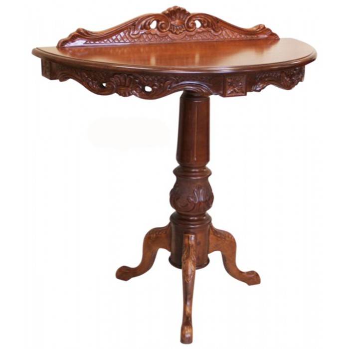 Κονσόλα Σκαλιστή Ξύλινη Καρυδιάς 86x43x78cm ForHome