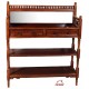 Ραφιέρα Ξύλινη Μαόνι 90x30x104cm ForHome