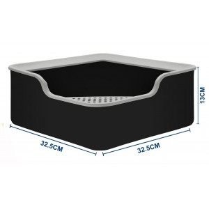 Τουαλέτα Γάτας Μαύρη 32.5x32.5x13cm ForHome 7937240