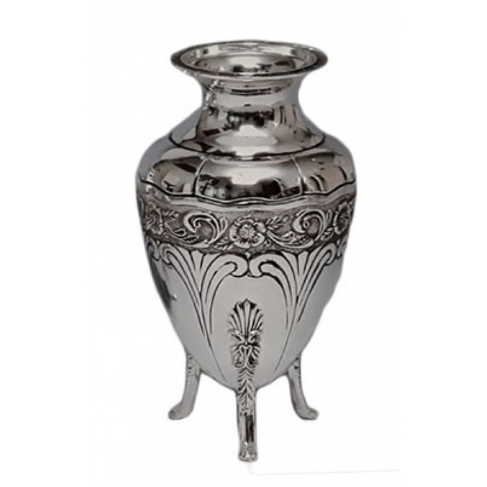 Βάζο Μεταλλικό Ασημί 8x18cm Galifas