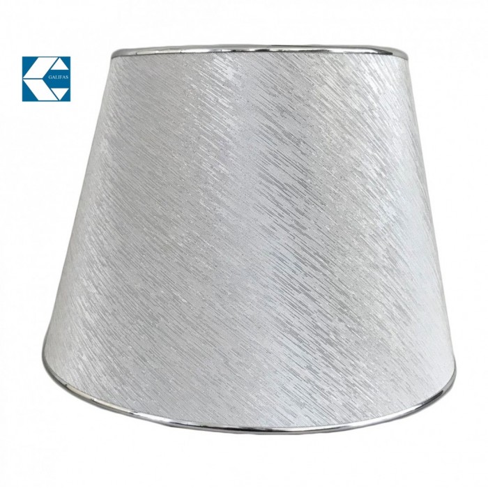 Καπέλο για Φωτιστικό υφασμάτινο γκρι 37x25x27cm E27 Ø 4cm Galifas 8583479
