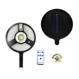 LED Αδιάβροχο Ηλιακό Επιτοίχιο Φωτιστικό 15W με Ανιχνευτή Κίνησης General Trade 8583469