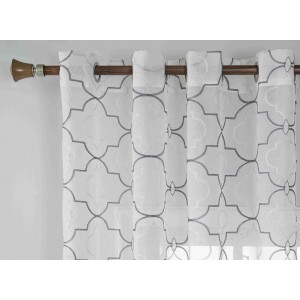 Κουρτίνα Έτοιμη με Κρίκο Γκρι 140x285cm ForHome 7925657