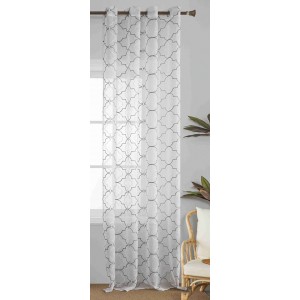 Κουρτίνα Έτοιμη με Κρίκο Γκρι 140x285cm ForHome 7925657