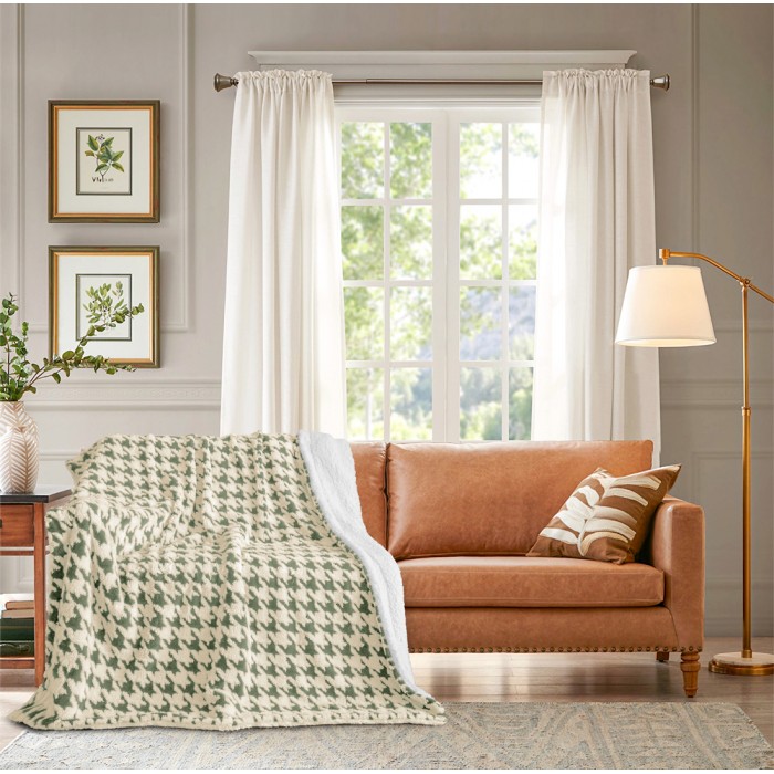 Κουβέρτα Προβατάκι Υπέρδιπλη Πράσινη 220x240cm ForHome