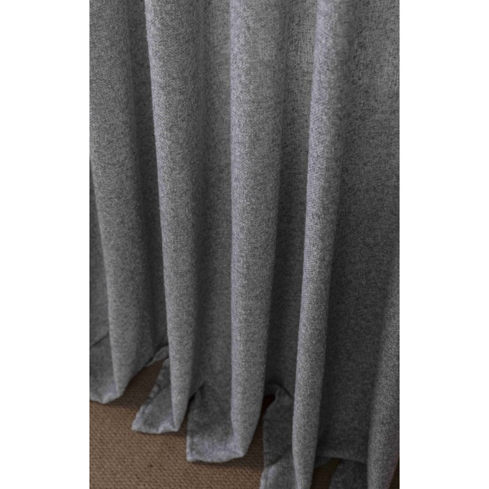 Κουρτίνα Με Κρίκο 270x285cm Γκρι ForHome