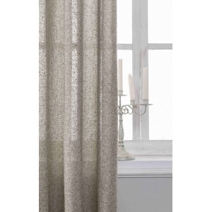 Κουρτίνα Με Κρίκο 270x285cm Καφέ ForHome 8599263